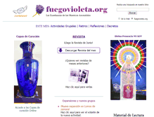 Tablet Screenshot of fuegovioleta.org